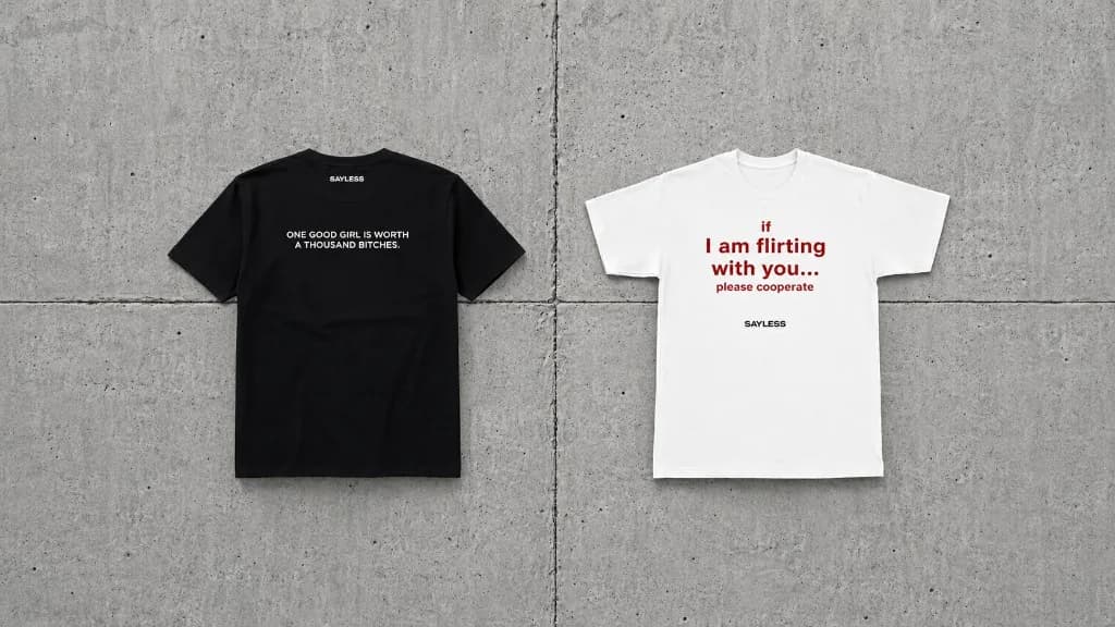 SAYLESS Drop 001 — the pieces