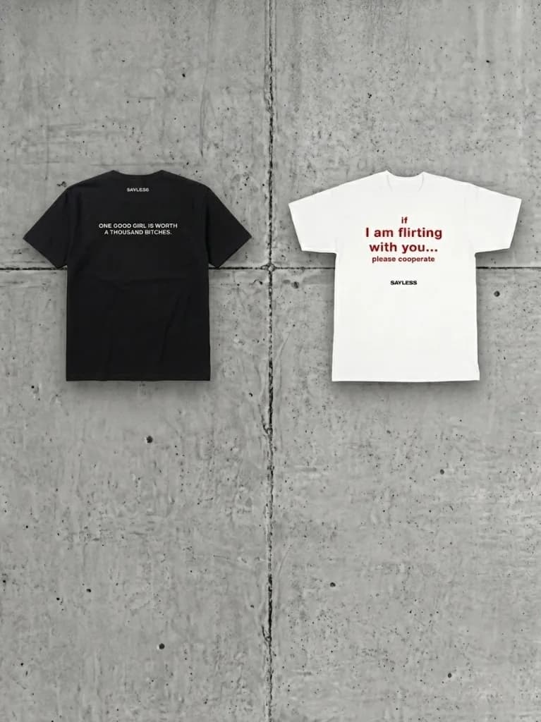 SAYLESS Drop 001 — the pieces